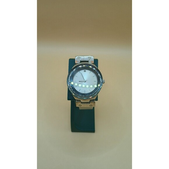 Women's Quartz Watch Silver Tone Mesh Metal Band Diamond Accent- Needs Battery - Picture 1 of 7